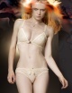 SS14 Almost Famous Crochet Lace Soft Cup Lace Bra (Vanilla)
